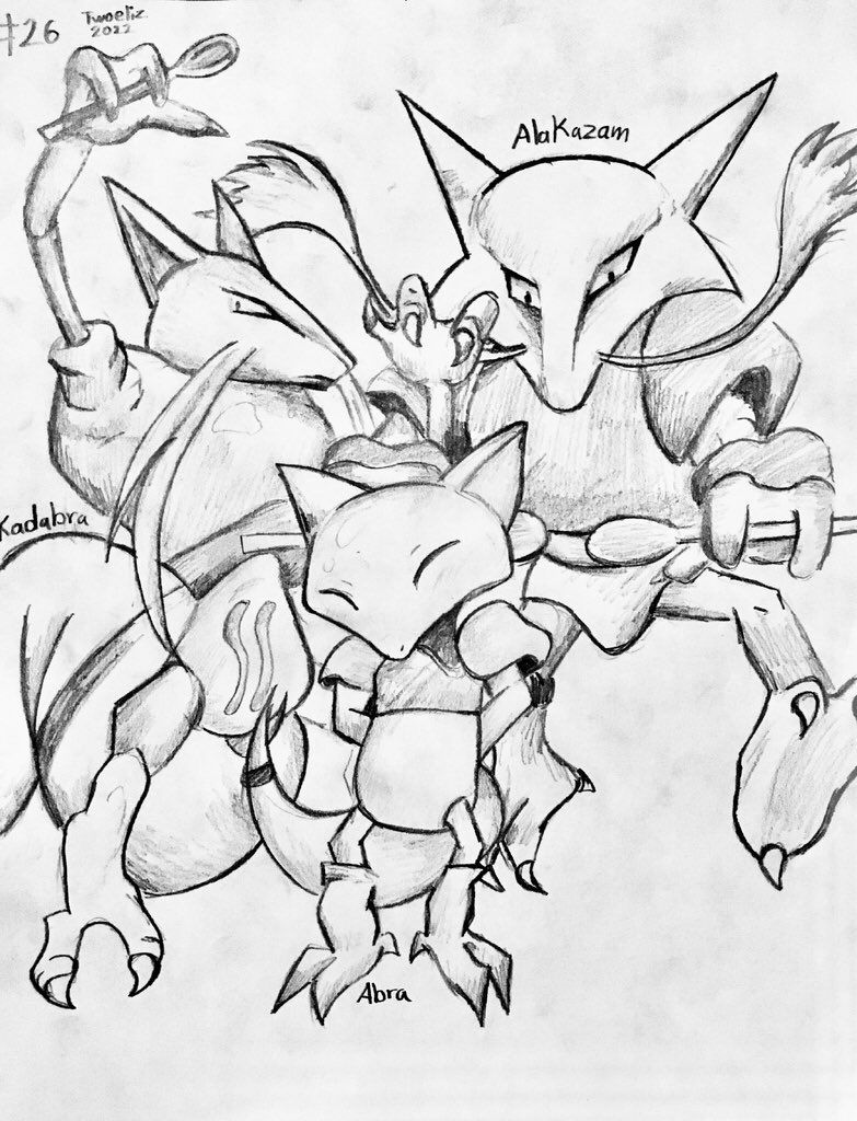 twoeliz's tweet photo. What do we have here today at #DrawingEveryPokemon ?
We got froggie, know it all, super macho man, and plan boi
#Poliwag #Poliwhirl #Poliwrath #Politoad #Abra #Kadabra #Alakazam #Machop #Machoke #Machamp #Bellsprout #Weepinbell #Victreebel
#pokemonfanart https://t.co/hDcLcySJfn