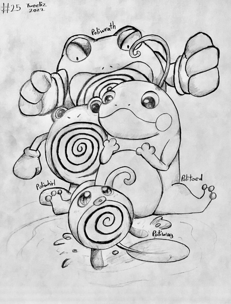 twoeliz's tweet photo. What do we have here today at #DrawingEveryPokemon ?
We got froggie, know it all, super macho man, and plan boi
#Poliwag #Poliwhirl #Poliwrath #Politoad #Abra #Kadabra #Alakazam #Machop #Machoke #Machamp #Bellsprout #Weepinbell #Victreebel
#pokemonfanart https://t.co/hDcLcySJfn
