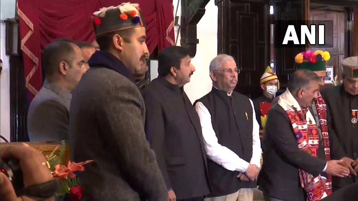 ANI on Twitter "Himachal Pradesh A total of 7 MLAs Dr Dhani Ram Shandil, Chander Kumar