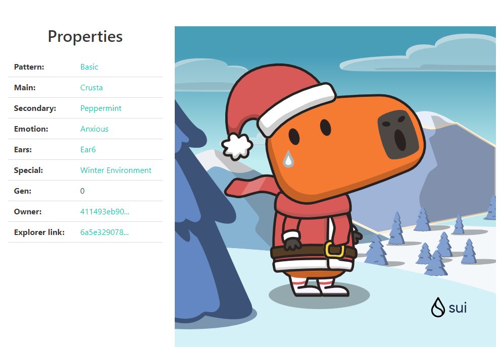 🎁 I just unboxed my Sui Holiday Capy! ❄️
see it? Are its clothes beautiful? Would you like to go skiing with this dog? #CapyHolidays  <a href="/SuiNetwork/">Sui</a>