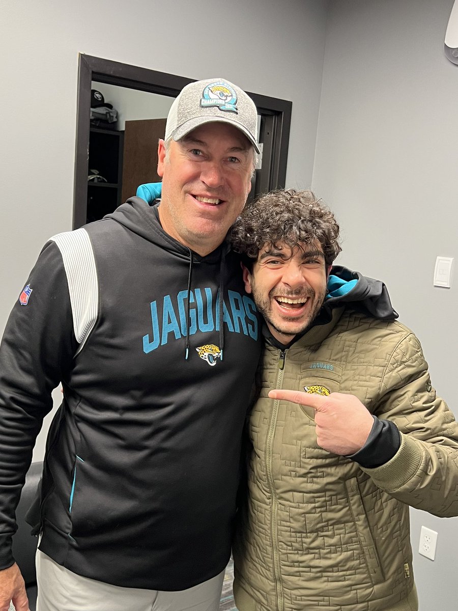 TonyKhan's tweet photo. Thank you every single @Jaguars fan, and a huge thank you to the fans at @TIAABankField tonight, and huge thanks to Doug Pederson and every Jaguars player and the whole team staff, and congratulations all of you for tonight's win + the AFC South Championship + playoffs!
GO JAGS! https://t.co/ZAgoqZwLl6