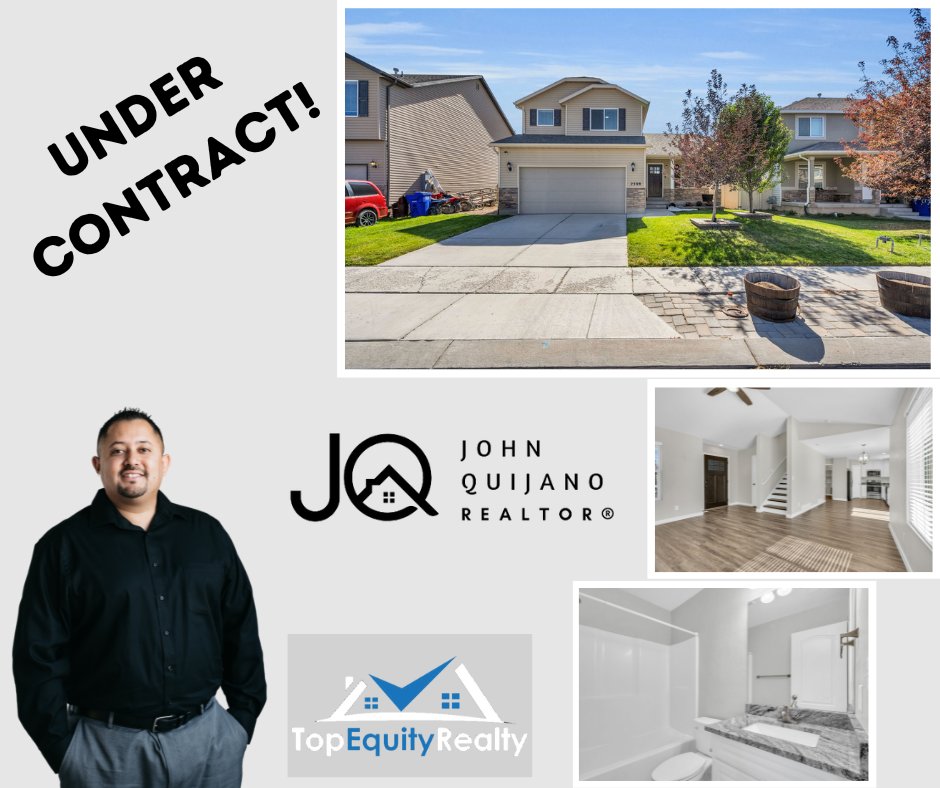 Congratulations to my clients for trusting the process. We’re now UNDER CONTRACT on the sale of their home with an offer ABOVE ASKING PRICE. #topdollaroffers #realtorjohnq #topequityrealty #utahrealestate #eaglemountainutah