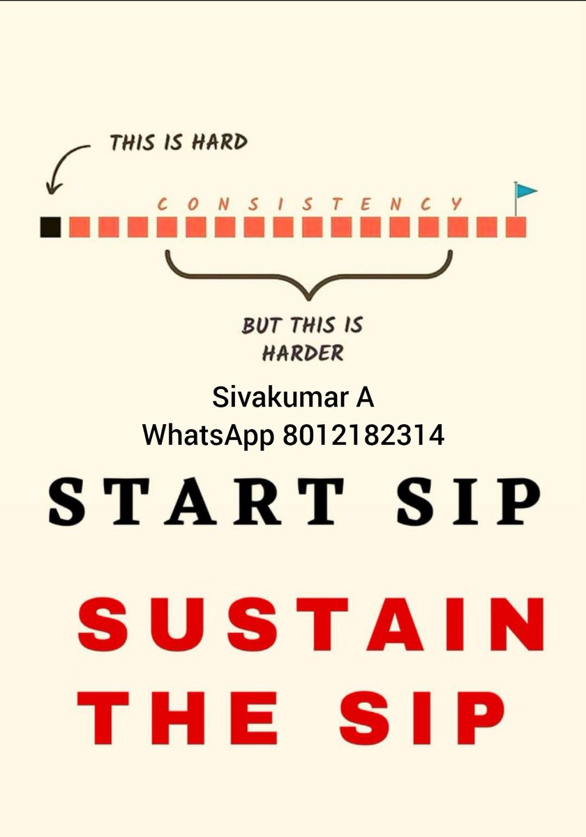 sivakumaral1981's tweet image. SIP ஐத் தொடங்கவும், SIP ஐத் தொடர்ந்து தக்கவைக்கவும். 
கடன் வாங்குது போல முதலீட்டை துவக்குவது எளிதானதல்ல. முதலீட்டை துவக்குவது கடினமானது, நிதி இலக்கை அடையும் வரை முதலீட்டை தடையின்றி தொடர்வது  மிகக்கடினமானது. நீண்ட கால முதலீட்டில் கூட்டு வட்டியின் பலனை அறிவோம்.தொடர்வோம் #SIP #mfsip