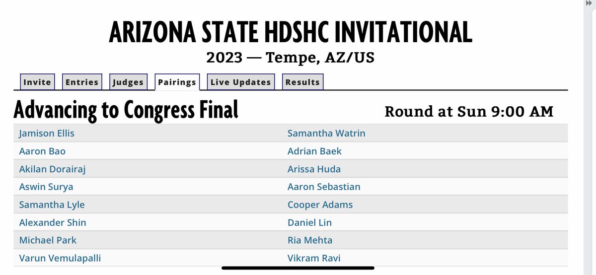 Desert Vista Speech and Debate (@tstdc) on Twitter photo Sophomore Alexander Shin advances to finals in Congressional Debate at <a href="/ASU/">Arizona State University</a> <a href="/DVHS_TUHSD/">Desert Vista High School</a> <a href="/TUHSD_News/">TUHSD News</a> Sophomore Alexander Shin advances to finals in Congressional Debate at <a href="/ASU/">Arizona State University</a> <a href="/DVHS_TUHSD/">Desert Vista High School</a> <a href="/TUHSD_News/">TUHSD News</a>