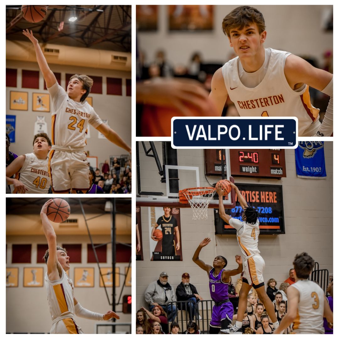 ValpoLife's tweet photo. Chesterton defeated Merrillville 74-54 at tonights game. Check out all the action in the gallery down below!

Click here:https://t.co/M54hJPCbmz

@ChestertonHS https://t.co/XyaSiVe1X7