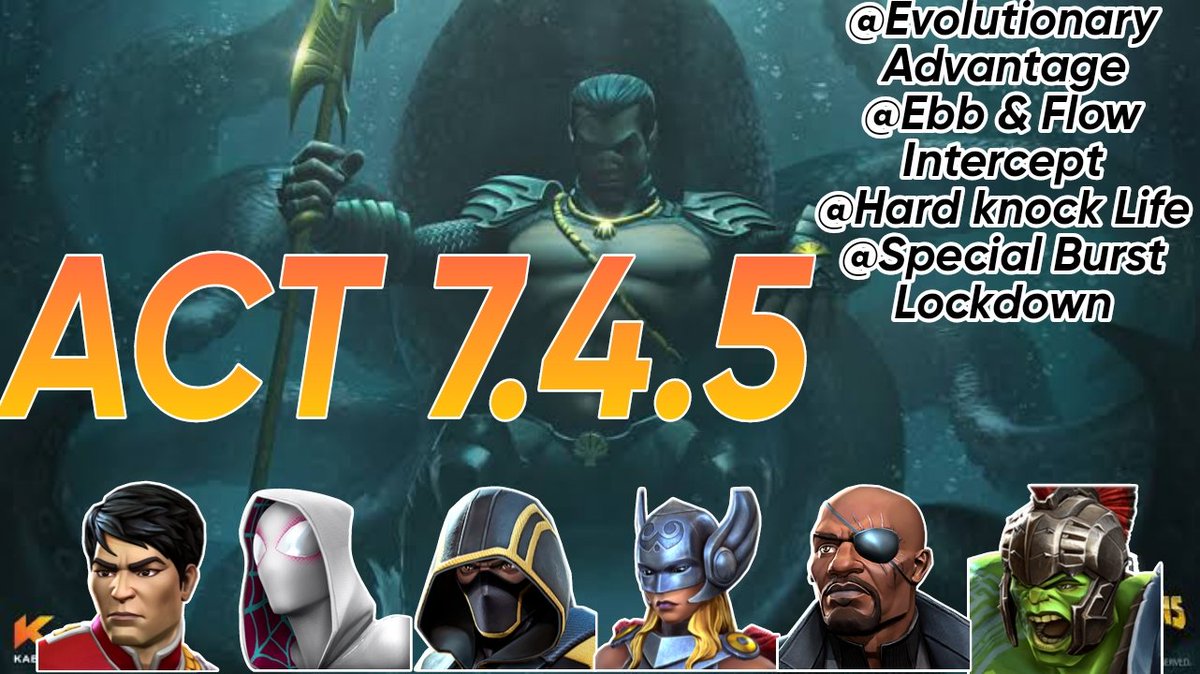 121Mcoc's tweet photo. MCOC: Book 2-Act 7.4.5|Evolutionary Advantage|Namor Boss| #mcoc #mcocgameplay #marvel #Roadto1kSubscribers
https://t.co/SDoeWl1n6u
Please like, Share and Subscribe to support the channel โบ๏ธ.
@MarvelChampions https://t.co/y5YzhQcJFx