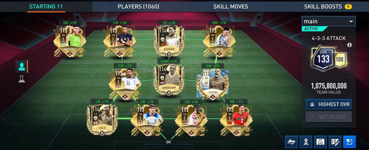 GoFishFM's tweet photo. Final World Cup event and TOTT squad ☺️

#Messi
#Mbappe
#FifaMobile https://t.co/HE50MSp09p