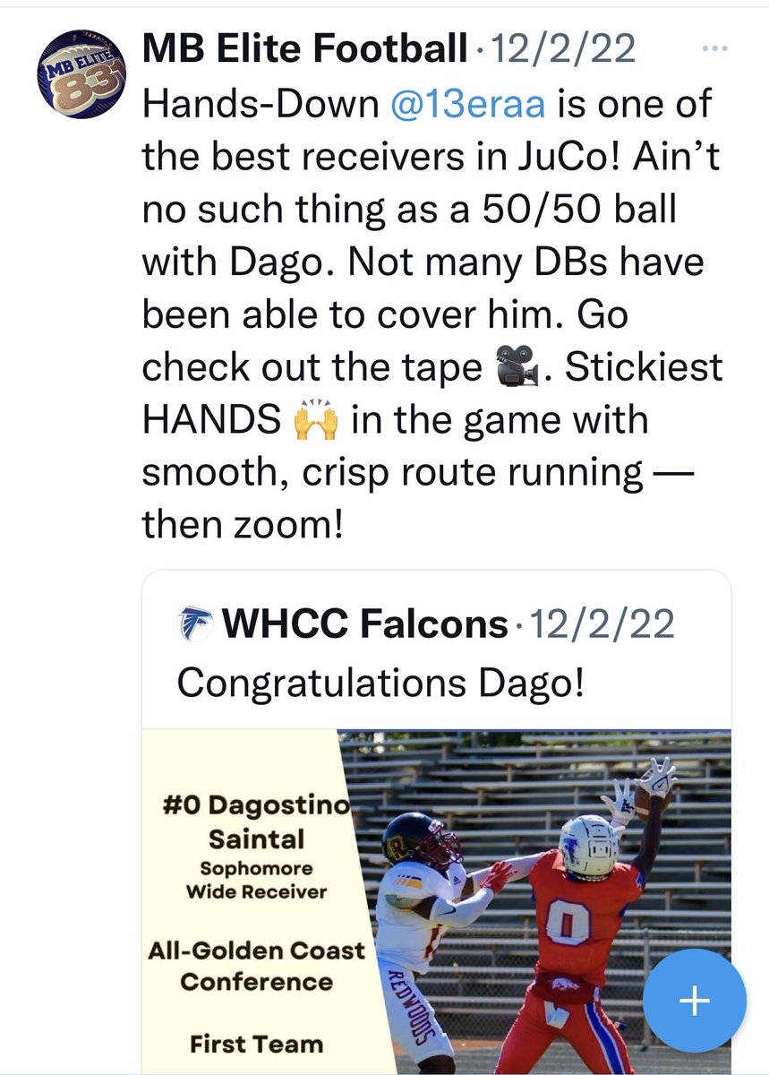 Just in case y’all forgot! I been telling y’all from the start about Dago. Stickiest HANDS 🙌 in the Biz! He will produce once he gets on campus this Fall. Ain’t no stage too big for <a href="/13eraa/">?</a> - Go Be GREAT!