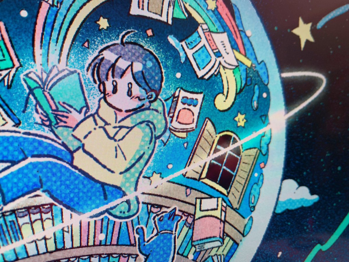 cohak_ame's tweet image. ヒｨｨなんとか〆切間に合いそう…っ😂💦
何故いつもギリギリなのか…ッッ( ；∀；)🏃‍♂️🐢💨
#つくしのブックカバー展
#つくしのブックカバー展制作中