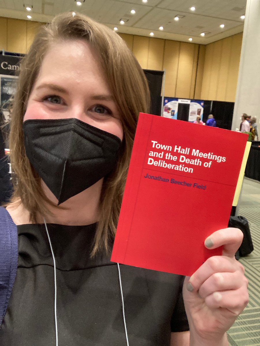 ThatJBF's tweet image. Stylish thought leaders like @ashleyrattner agree: Town Hall Meetings &amp;amp; The Death of Deliberation is 2023’s must-have accessory. Grab yours for 40% off at #MLA2023 #MLA23
