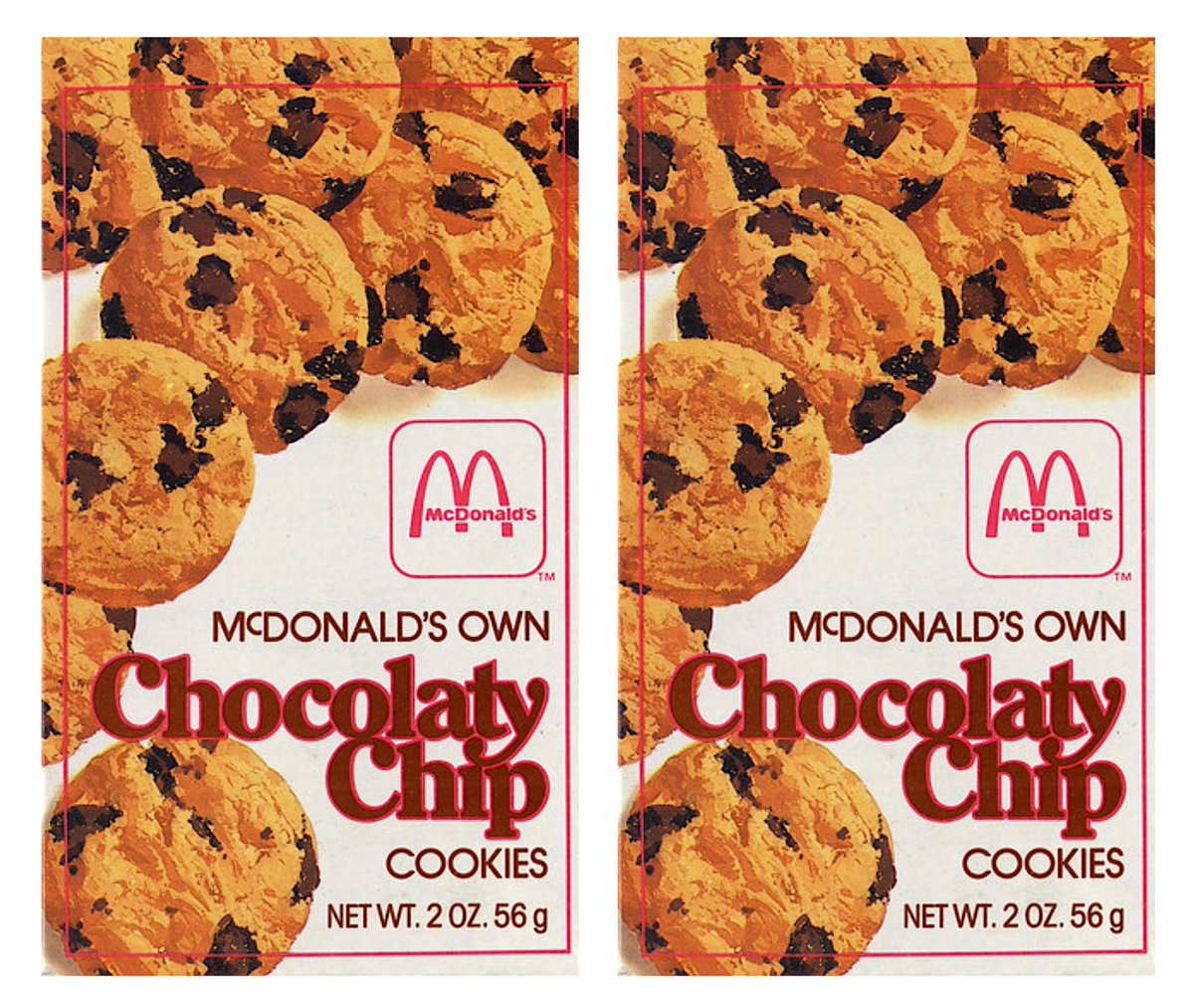 RetroNewsNow on Twitter "🍪McDonald’s Chocolaty Chip Cookies (1984)"