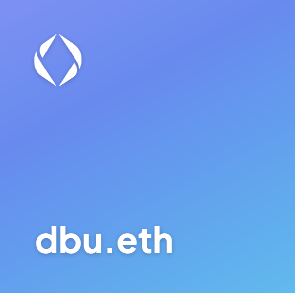 bitbullrun's tweet photo. dbu.eth - 3 ETH

#3LetterClub @3LettersClub #3letters #ensdomain https://t.co/fvrzuumnb7