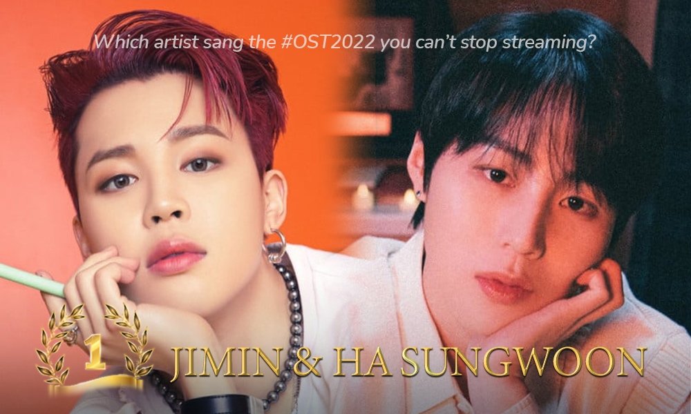 PSpiritmonster's tweet photo. #WithYou was crowned #1 Song on Dabeme's Top 100 K-Pop Songs 2022!

1st KOST of #Jimin in collaboration with #Sungwoon for the Kdrama <Our Blues> is the 1st song to top the year end voting.

Congratulations, Jimin &amp; Sungwoon!👏

#WithYouTop1KpopSong 
#JIMINXHASUNGWOON https://t.co/kNPkhoC3ou