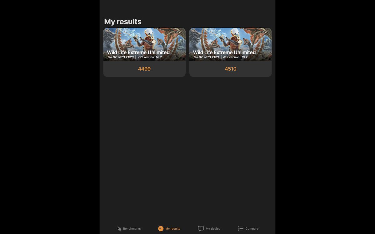 rwanOO7's tweet image. J’avais complètement oublié qu’il est possible d’utiliser une application iOS sur MACOS.

Avec le benchmark Wild Life, il est possible de comparer  #Windows11ARM, #MacosM1, #Snapdragon8Gen1 et #IosM1