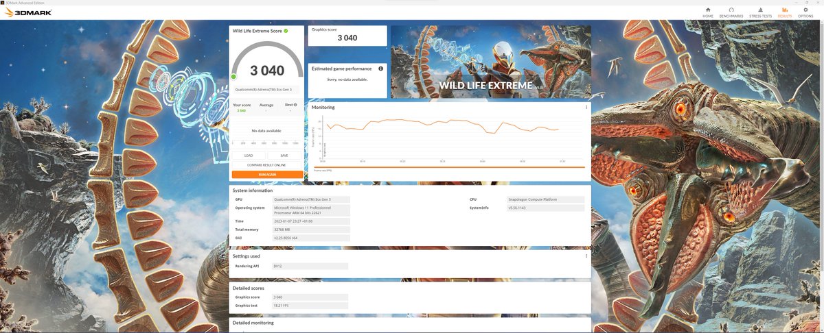 rwanOO7's tweet image. J’avais complètement oublié qu’il est possible d’utiliser une application iOS sur MACOS.

Avec le benchmark Wild Life, il est possible de comparer  #Windows11ARM, #MacosM1, #Snapdragon8Gen1 et #IosM1