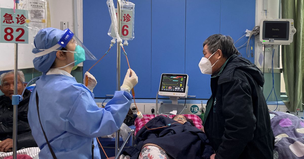 Reuters's tweet photo. China reports two COVID deaths for Jan. 7 https://t.co/33fPYwwfBR https://t.co/4NDee0aNH3