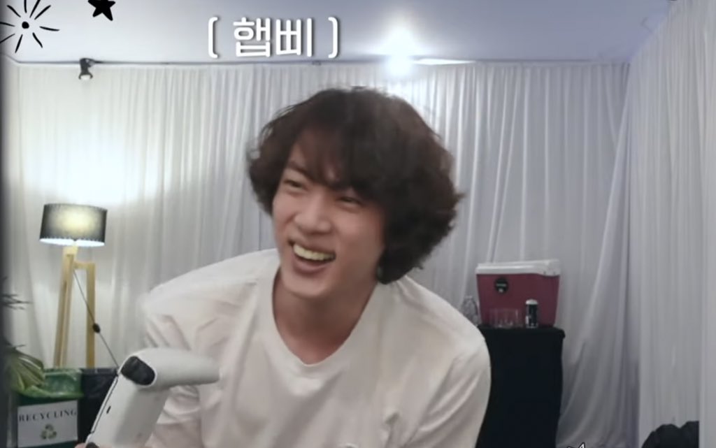 kkukstudio's tweet photo. jin’s reaction to winning games will always be priceless~~ https://t.co/dn43hOcG7q