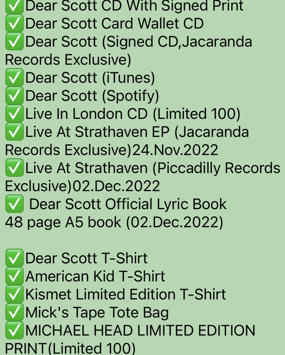 hiro_monstera's tweet photo. my 'Dear Scott' collection list xxx
@michaelheadtreb 
#michaelheadandtheredelasticband 
#dearscott https://t.co/XpEZN3usyO