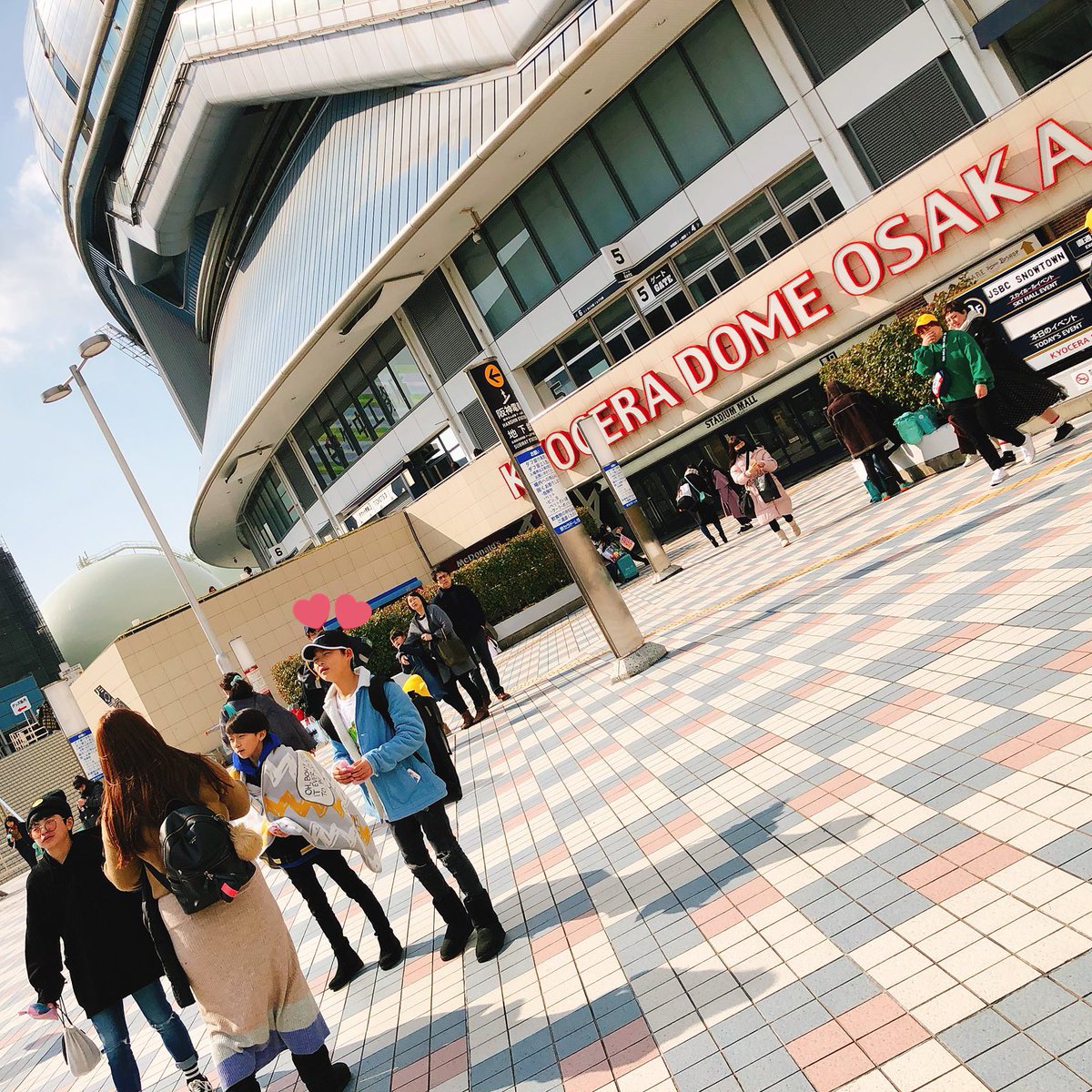 rikilouve's tweet photo. a photo of ni-ki in front of kyocera dome back then. in two weeks, he’ll be holding a concert along with his members there 😭 https://t.co/JGTSOWkA3Z