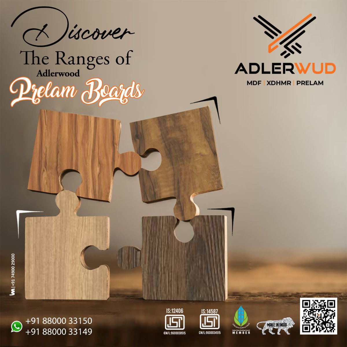 ibais_wooden's tweet photo. ADLERWUD®🦅
Manufacturers of
Interior & Exterior MDF
CARB E0 & XDHMR®
Pre-Laminated Boards
ADLER WOOD INDIA PVT. LTD.
For enquiry via WhatsApp click:
https://t.co/7mJdCz4kPU
Marketing & Sales Head-
+91-88000-33149
Gunjan Verma
#mdf #hdf #prelam #xdhmr
.
@adlerwud https://t.co/ipid8KhGj9
