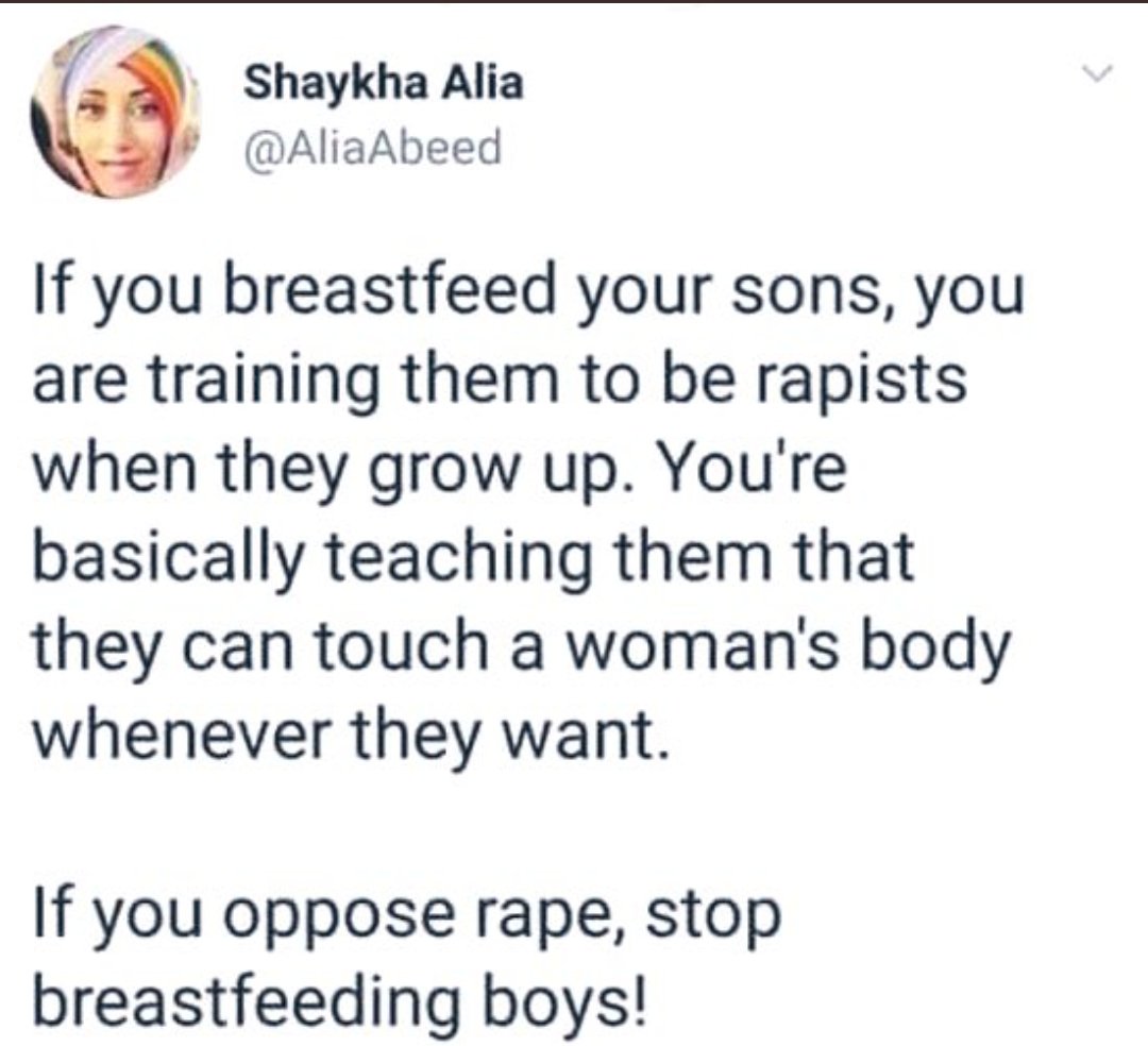 Bibi don't want moms to breastfeed Baby

#GemsOfFeminism