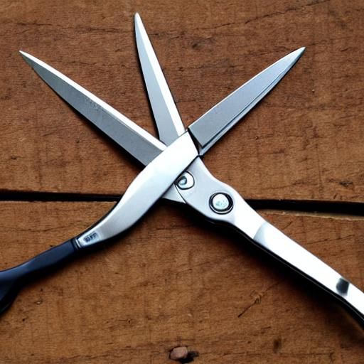 Drangula's tweet photo. AI scissors.

#AIArtwork
#BadAIArt https://t.co/oTTVunYacz