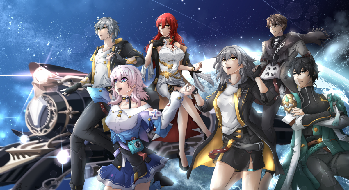icynugget05's tweet photo. Ad Astra #March7th #Himeko #Welt #Trailblazer #HonkaiStarRail #honkai #starrail #danheng #space https://t.co/Ixf5vA8bwN https://t.co/TtyLmQZQPn