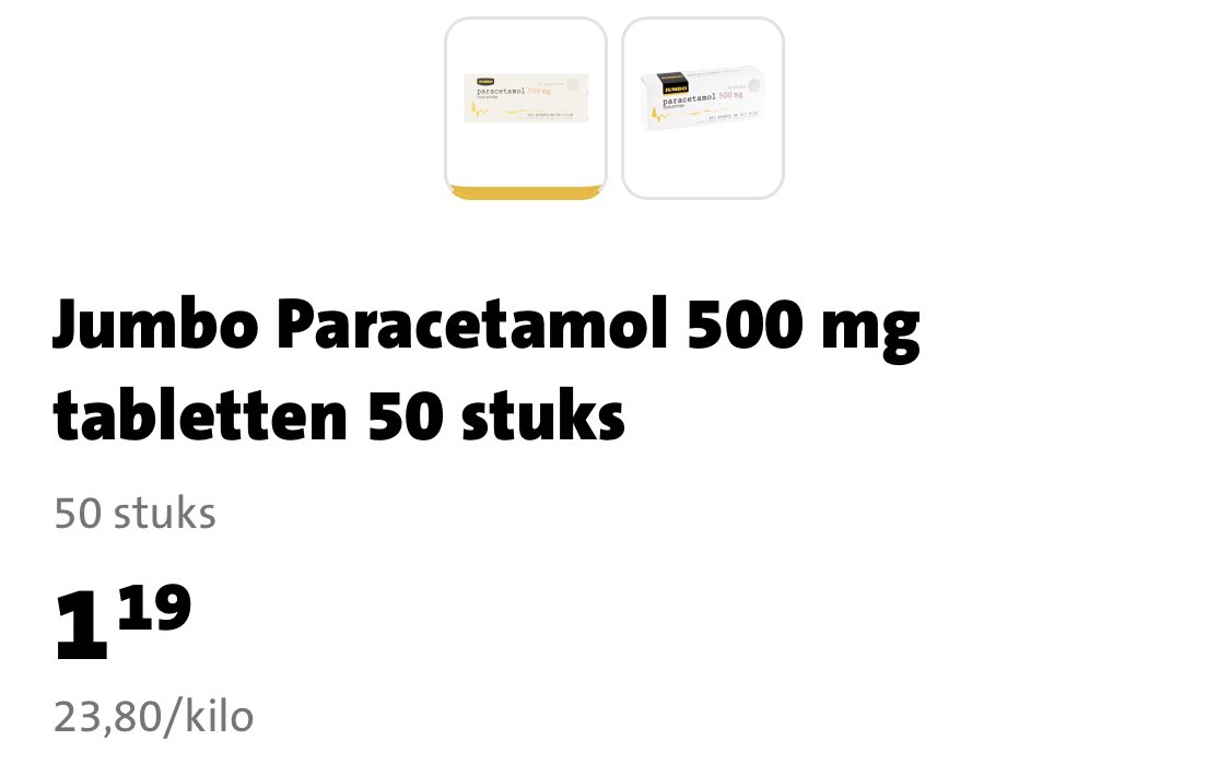 Hoe kan paracetamol toch zo goedkoop zijn? Of is het een afgesproken lage prijs?