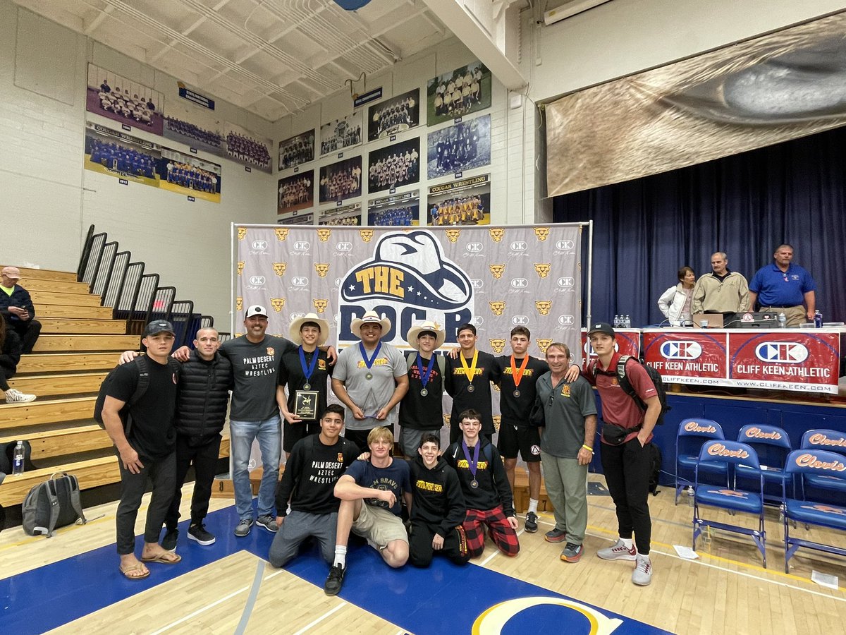 PalmWrestling's tweet image. One heck of a weekend at The Doc B! One of the toughest tournaments in the country! We took 2nd place as a team (out of 102 teams), had 3 CHAMPIONS, 3 placers, and the Tournaments Most Oustanding Wrestler! #Aztecpride 🔥