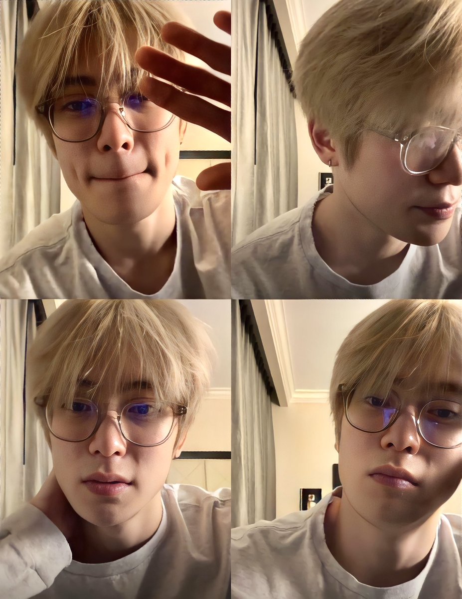 TheJay___'s tweet photo. :       ชาติ  ศาสนา  แจฮยอนผมบลอนด์ใส่แว่น https://t.co/Mnysfknefk