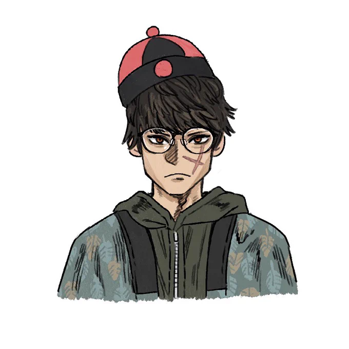 いつメンの似顔絵描いたよ 