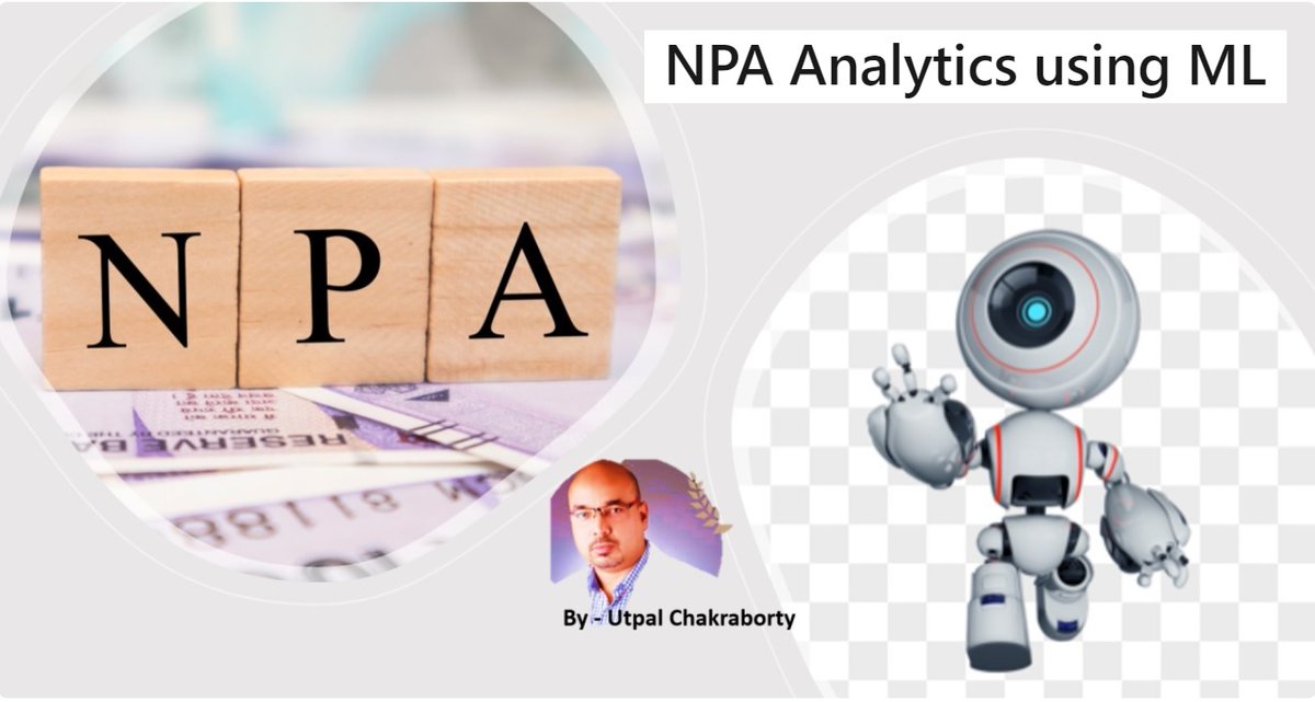 Hope you will enjoy reading my new article 'NPA Analytics using ML'.

linkedin.com/pulse/npa-anal…

#NPA #nonperformingassets #NPAanalytics #AI #machinelearning #ml #bfsi #financialrisk #analytics #predictiveanalytics