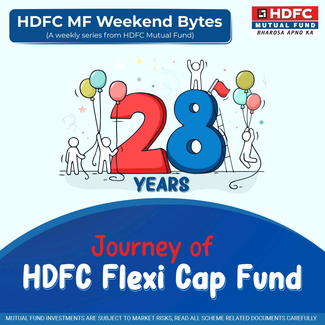 RevaFinserv's tweet image. HDFC Flexi Cap Fund turned 28 on 1st Jan, 2023. Read this edition of #WeekendBytes to know the journey of one of the oldest schemes in the Mutual Fund industry. 

Link - bit.ly/3Cx3VNP

#hdfc #mutualfund #sip