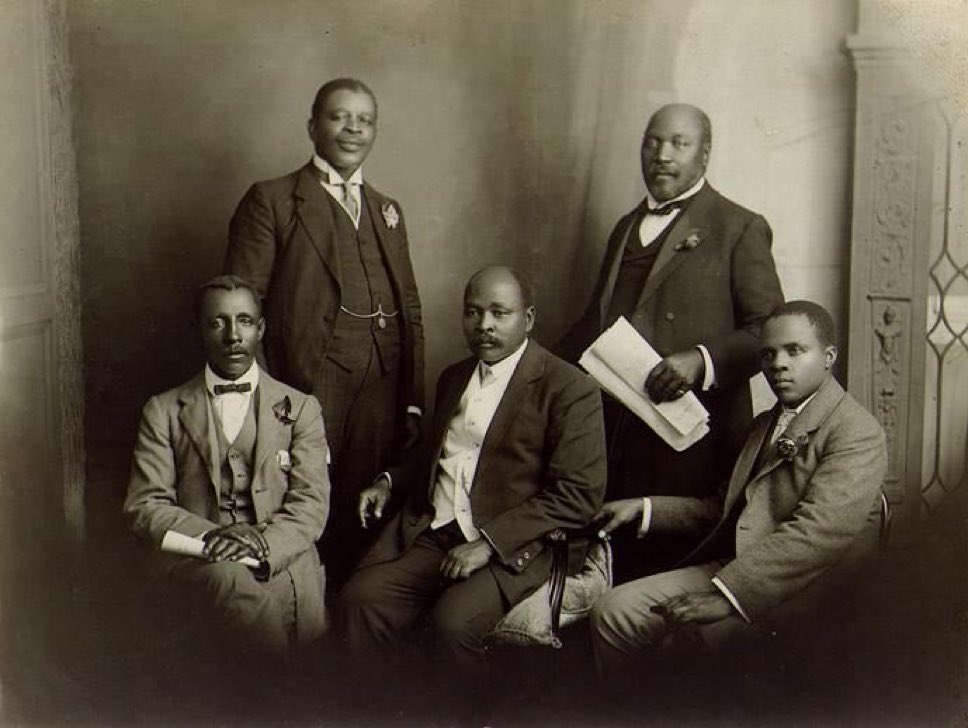 On this day, 8 January in 1912, at the Waaihoek Wesleyan Church in Bloemfontein, several members incl. Josiah Gumede, John Dube, Pixley ka Isaka Seme &amp; Sol Plaatje, gathered to form the African National Congress, then called the South African Native National Congress. 

#ANC111