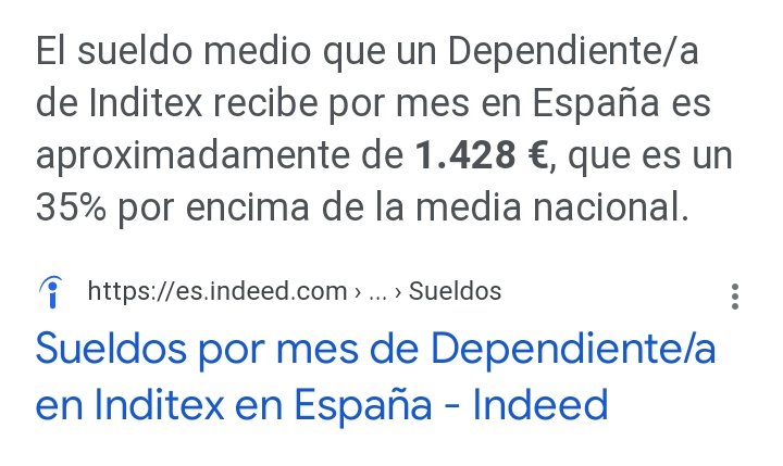 miguelayen's tweet photo. @FonsiLoaiza Teniendo en cuenta que el SMI de una dependienta en España está en torno a los 1.050€/1.250€
Que Amancio Ortega les pague a sus dependientas 1.428€ le refuerza en su imagen de persona generosa y modelo de empresario a seguir
Esas que están en huelga fijo que son los sindicatos https://t.co/tZq8cdO2n5