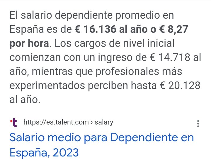 miguelayen's tweet photo. @FonsiLoaiza Teniendo en cuenta que el SMI de una dependienta en España está en torno a los 1.050€/1.250€
Que Amancio Ortega les pague a sus dependientas 1.428€ le refuerza en su imagen de persona generosa y modelo de empresario a seguir
Esas que están en huelga fijo que son los sindicatos https://t.co/tZq8cdO2n5