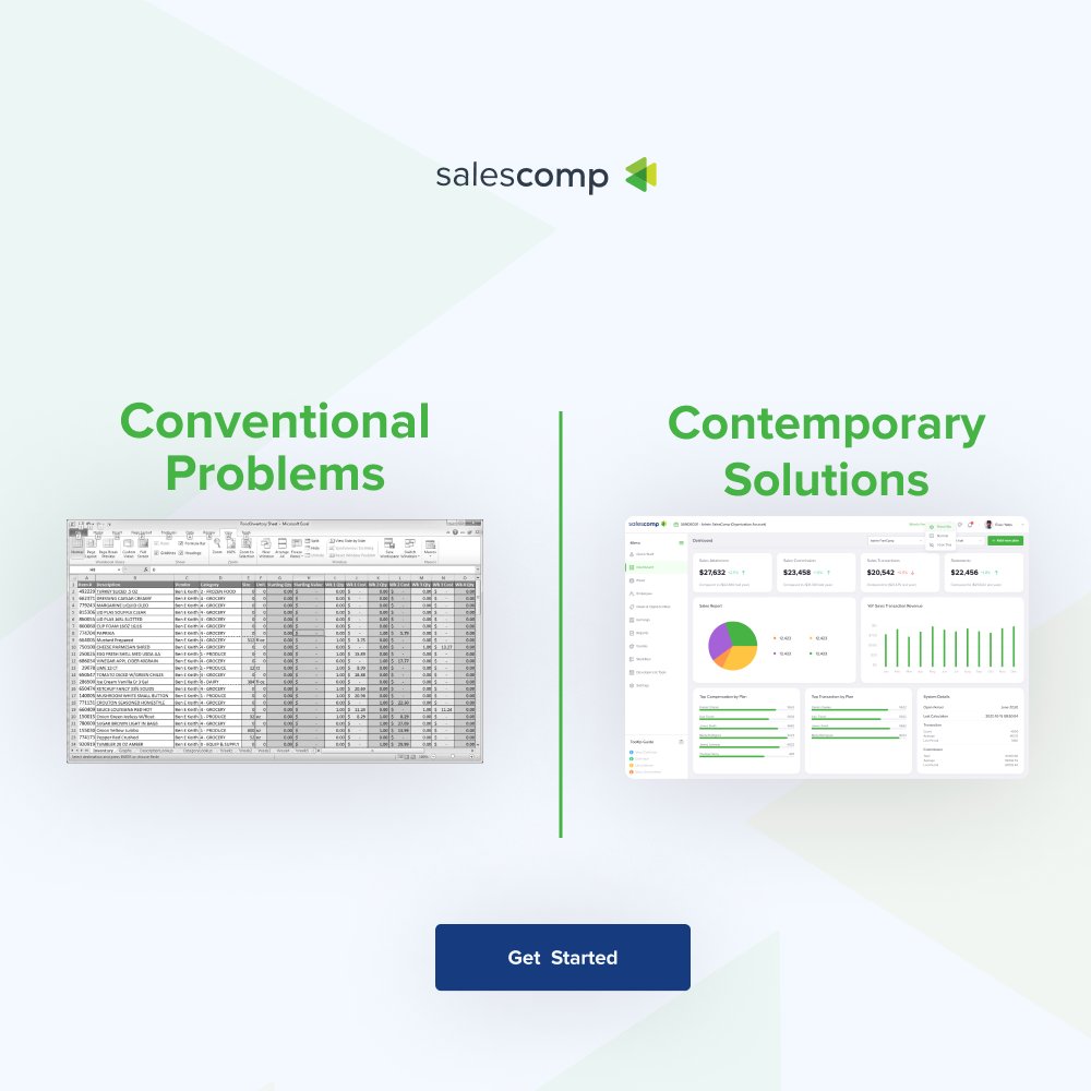 If you are still working on spreadsheets, 
Probably you are still unaware of #Salescomp, the world’s first sales compensation software.
It’s time to say goodbye to manual commission calculation as with sales comp it’s all automated now.