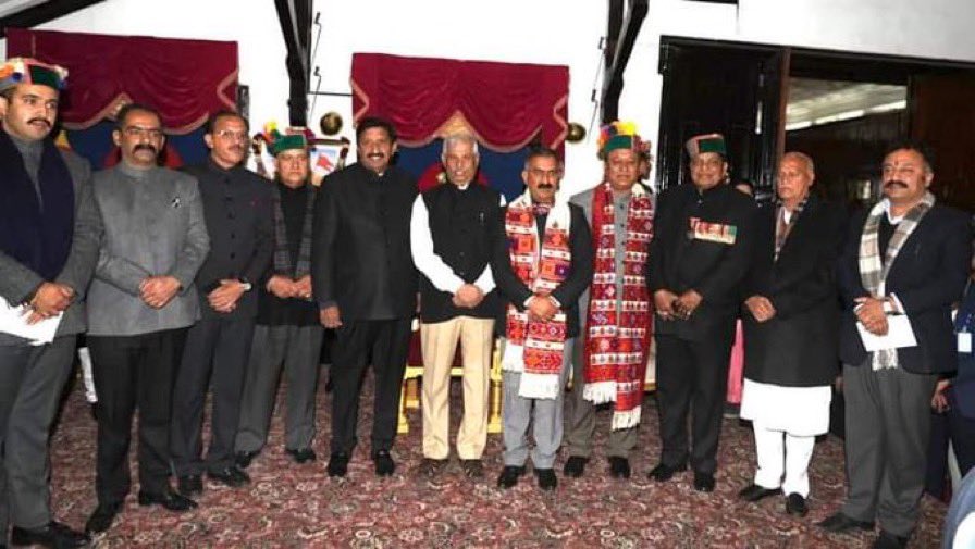 JitendraSAlwar's tweet photo. Congratulations and best wishes to all Newly sworn in all Ministers in the Himachal  Pradesh Govt 
@SukhuSukhvinder @Agnihotridycm 
@INCHimachal 

#DhaniRamShandil  #ChanderKumar  #HarshwardhanChauhan  #JagatSinghNegi #RohitThakur 
@anirudhsinghMLA @VikramadityaINC https://t.co/x4SuqCI97C