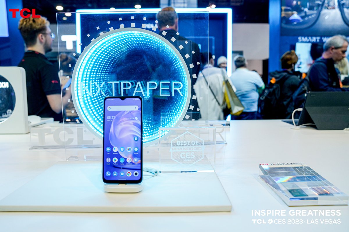 TCLMobileGlobal's tweet photo. #CES2023 ends today. TCL devices are inspiring greatness through connecting greatness, with awards to back it up! 🏆 Here are some on-site shots from central hall booth 16915. Which device will you get first?🤔
#SeeMeIn2023 #TCLxCES #InspireGreatness https://t.co/wiS1QW7vKz
