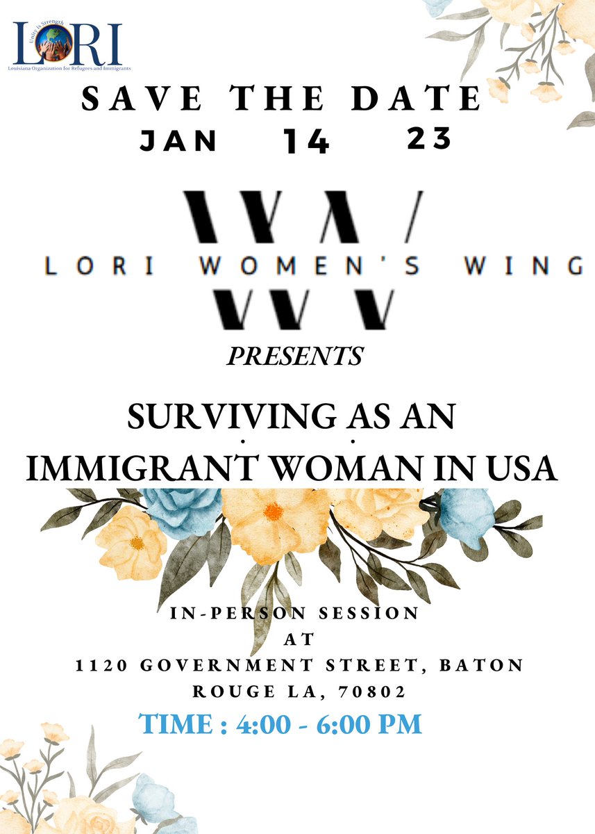 Immigrant Women come to the USA from all over the World. In their multiple roles as students, professionals, parents, and others…. they make important contributions to local communities, the economy, and society. 

Mark your calendar!!!!

#immigrantwomen
#immigrantstories