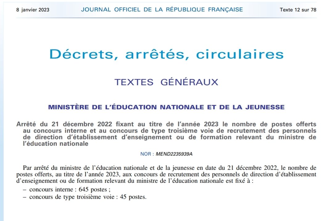 VladimirSoloch's tweet image. Donc 640 postes (+40 par rapport à l&apos;année dernière).
3 mois et 1/2 pour changer de vie professionnelle.
Ça commence mercredi ! #perdir2023