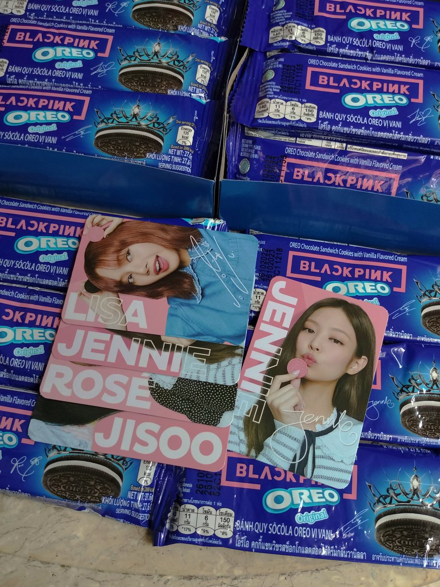 sageehhhh's tweet photo. wts/lfb ( ONHAND )

Blackpink Oreo [ random ]
→ 150each 
→ add 10 for specific member
→ sealed 
mod: sco, ggx

tags: blackpink, jenny, lisa, rose, jisoo https://t.co/ouLYfoLGrv