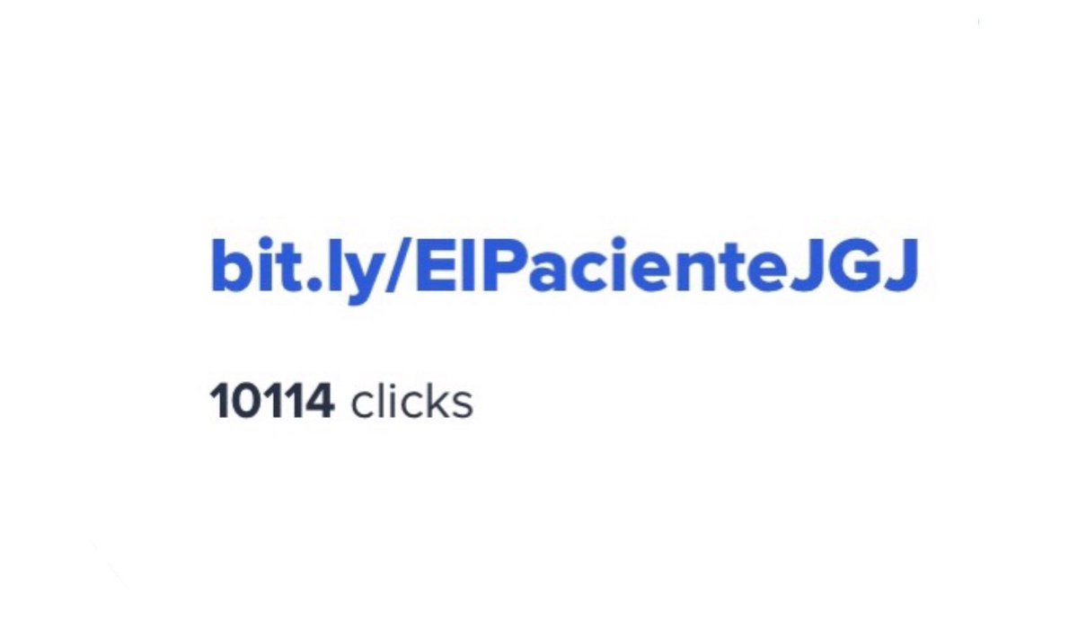 En sólo dos horas "El Paciente" lleva más de 10.000 descargas y sin embargo el tweet de abajo sólo 1700 RTs. 
Todos tenemos que poner de nuestra parte. 😉