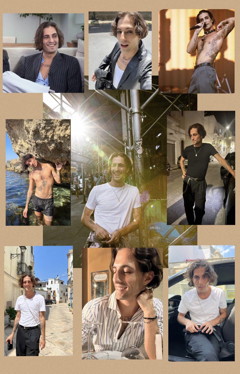 Maneshley's tweet photo. I made this little photomontage for my Instagram for Damiano’s birthday, but since you’re not all there, I’m posting them here (pics of him, with the band and the best memes we use)!
Once again happy birthday Damiano!! Love you 💘
#DD24YEARS https://t.co/8OzKIyLuv8