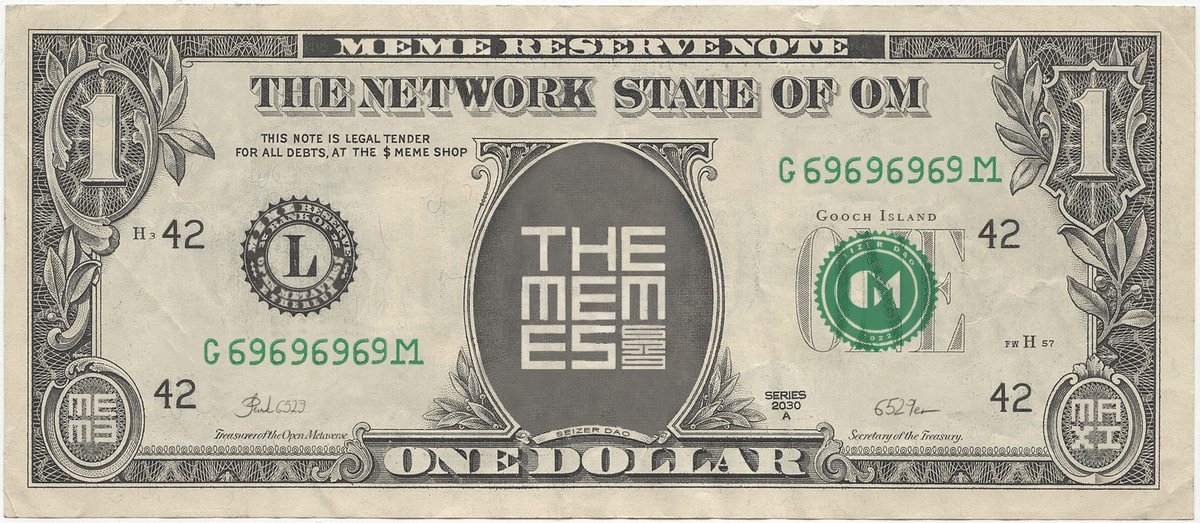 1/ Introducing the $tableMeme Pass:

$1 = 1 Meme
The memes will now be pegged to the value of the greatest meme in the world, the Dollar ;)

This pass will guarantee it’s purchaser an airdrop of the $1 version of all 50 Meme Cards that have launched so far.