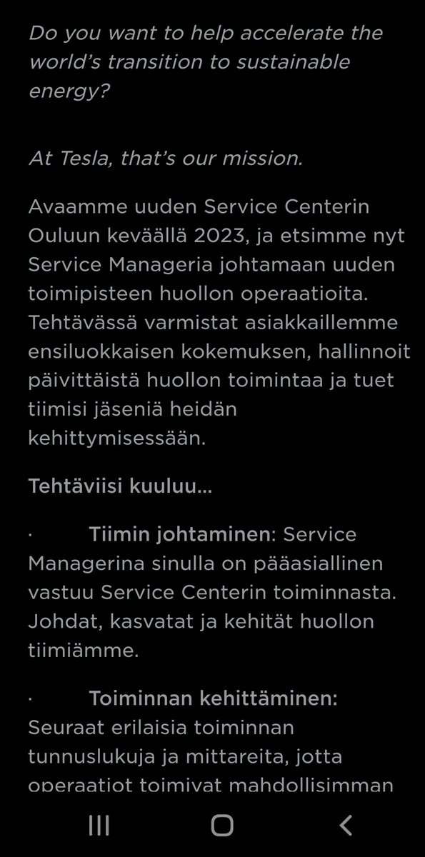 Superzu_000's tweet photo. @sahkoautomiehet  Löysin Teslan sivuilta... https://t.co/zKVblGZ1cf