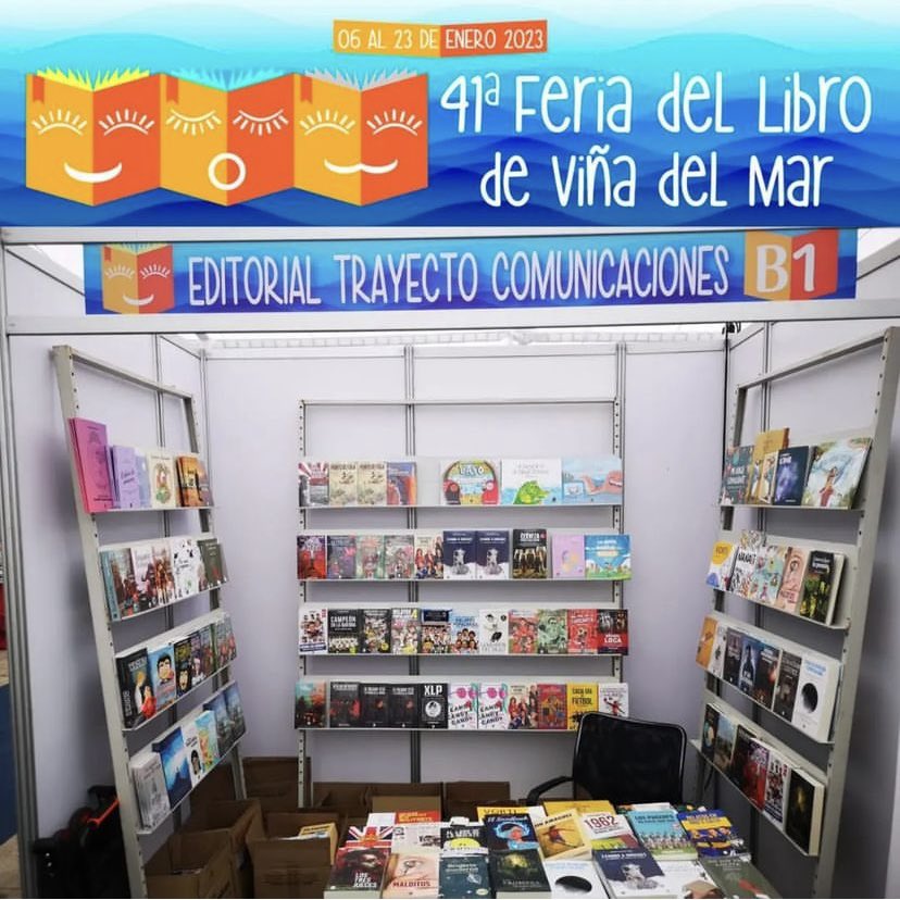 ccamposfutbol's tweet photo. Estamos presentes en stand de @Trayectoeditor de la 41 Feria del Libro de Viña del Mar con nuestras obras: “Los Panzers del Puerto 1968-1969”@PanzersDel y “Everton 1976”@everton_que      Junto @rlopezravest y su libro “Relatos en Oro y Cielo”y al amigo y colega @claudiodiazf https://t.co/Q65H15Sqlg