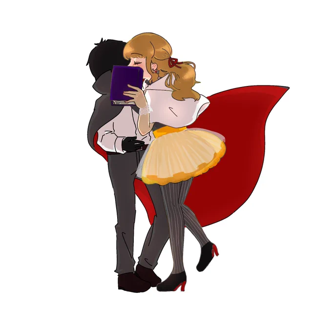 きらりと「王子様」のキスシーン。こちらも仁木さんの絵。どういうニュアンスでキスするのかということをとても考えながら描いてくださいました。 