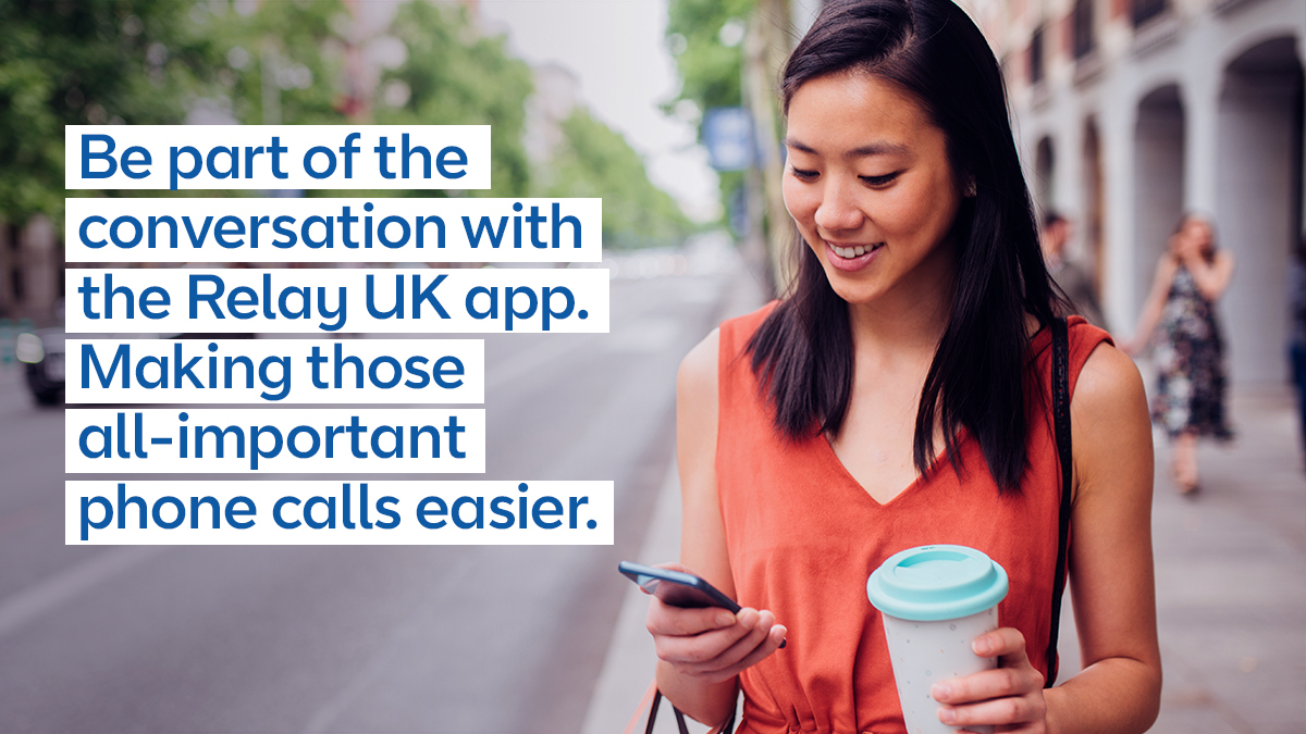 RNID's tweet photo. The @bt_uk Relay UK app is here for deaf people and those with hearing loss that want to connect to people on the phone, with the help of an assistant. #RelayUK
Find out more: https://t.co/5OyPV7Yjnv https://t.co/xZMQHOARMZ