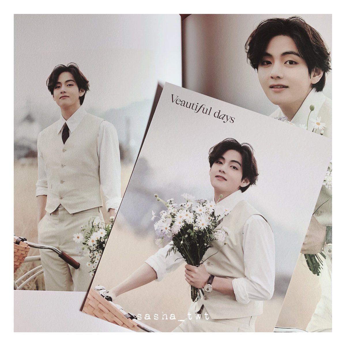 sasha_twt's tweet photo. [💜] BTS Special 8 Photo-Folio

Me, Myself, &amp; V ‘Veautiful day’

เป็น ฟตบ ที่ดีมากๆ 

#방탄소년단  #btscollection #sashabts #bts  #태형 #뷔 #V https://t.co/YicNYviVIu